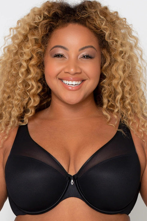 Curvy Couture  SHEER MESH PUSH UP
